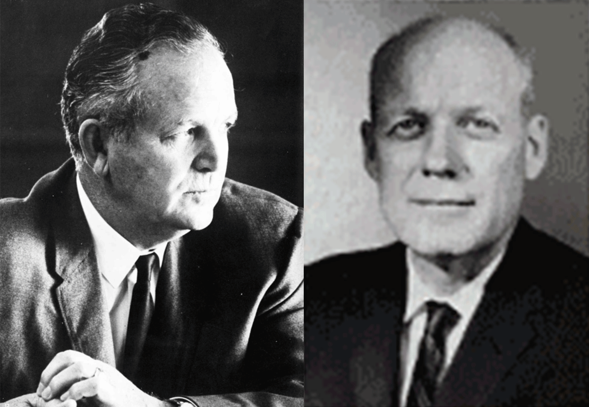 Earl Rudder and Frank Hubert